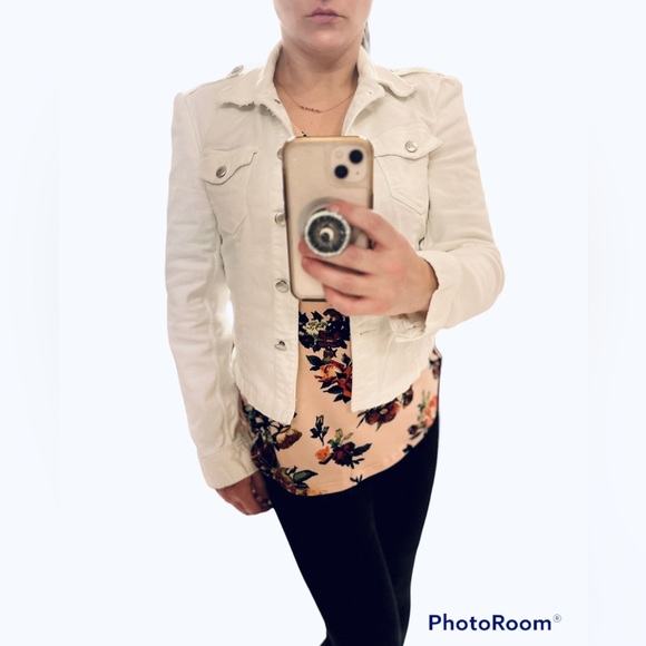 Express white jean jacket size medium. Great condition - Picture 5 of 12